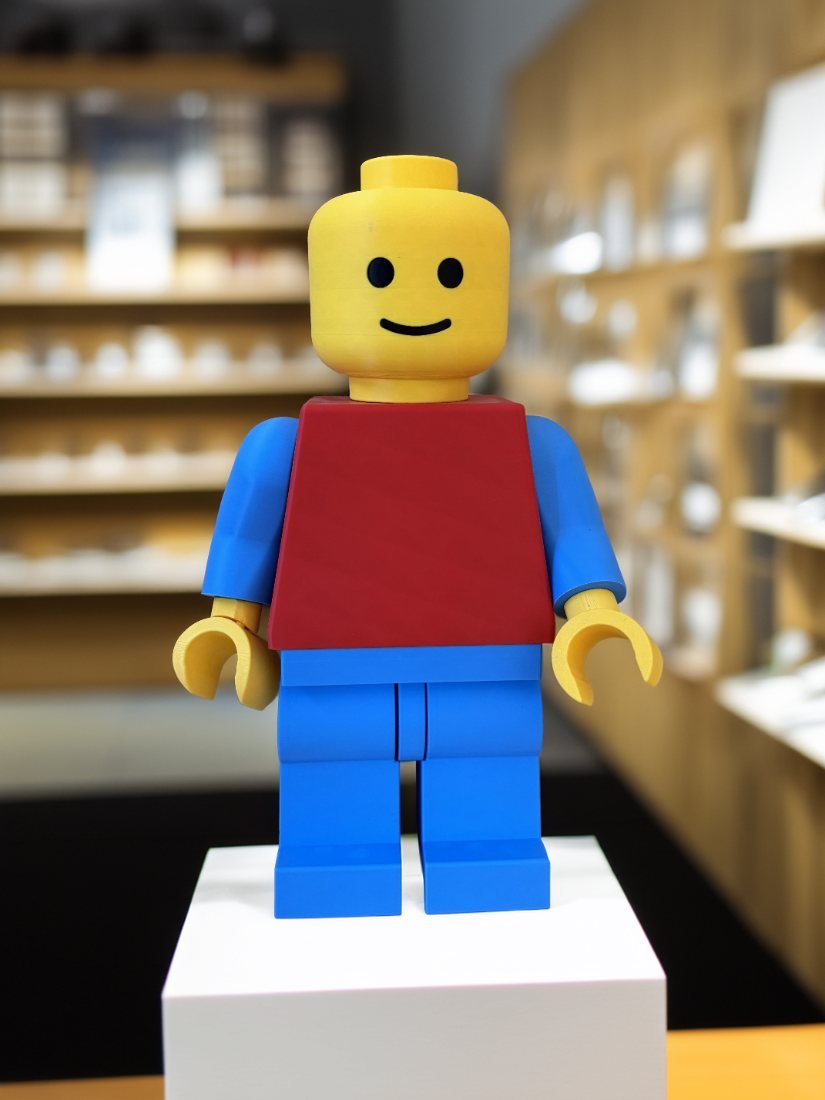 Assembled 24-inch Mega Figure on a display plinth